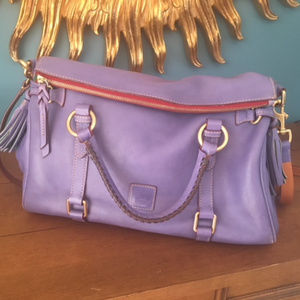 RARE Dooney & Bourke Florentine Satchel LAVENDER!